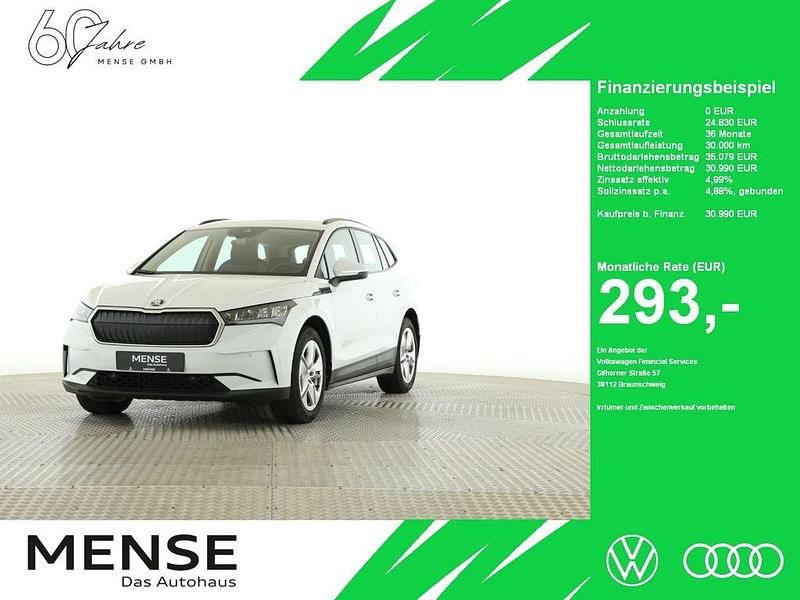 Moonweiss Gebraucht 2024 Skoda Enyaq iV Loft SUV | 30.990 € (Guter Preis) - Bild 1/4