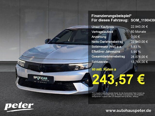 Gebraucht Opel Astra 131 PS (96 kW) 2024 Grau Kombi