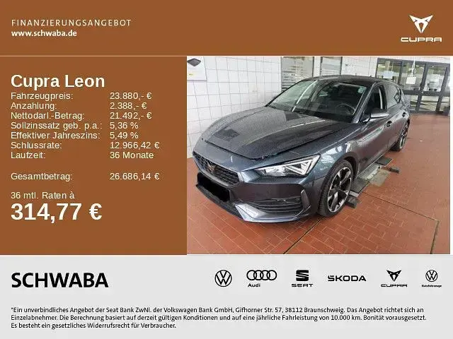 Gebraucht Cupra Leon 150 PS (110 kW) 2023 Magnetic grau metallic Limousine