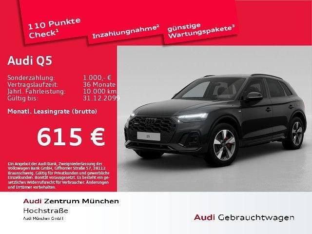 Mythosschwarz metallic Gebraucht 2025 Audi Q5 Business SUV | 53.838 € - Bild 1/2