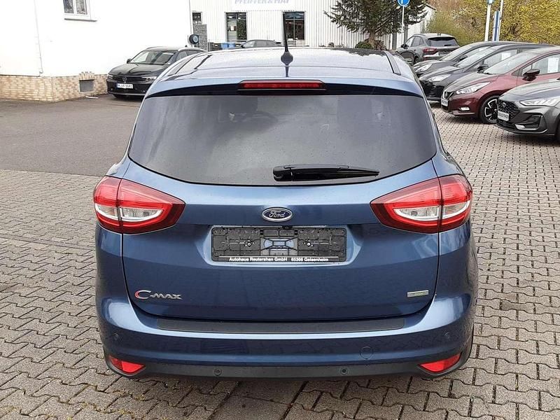 Gebraucht Ford C-MAX Titanium 125 PS (91 kW) 2018 Chromablau metallic Van / Kleinbus