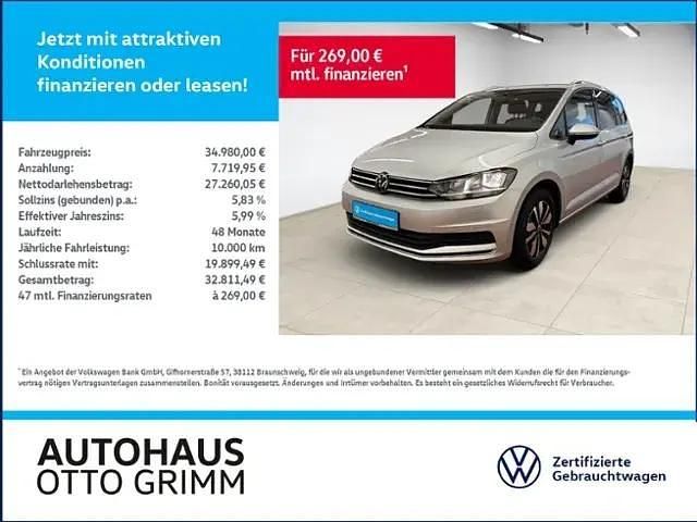 Silber (reflexsilber metallic) Gebraucht 2023 VW Touran Move Van / Kleinbus | 34.480 € (Fairer Preis) - Bild 1/4