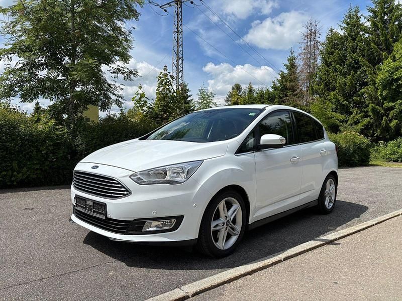 Weiß Gebraucht 2018 Ford C-MAX Titanium Van / Kleinbus | 8.800 € (Guter Preis) - Bild 1/4