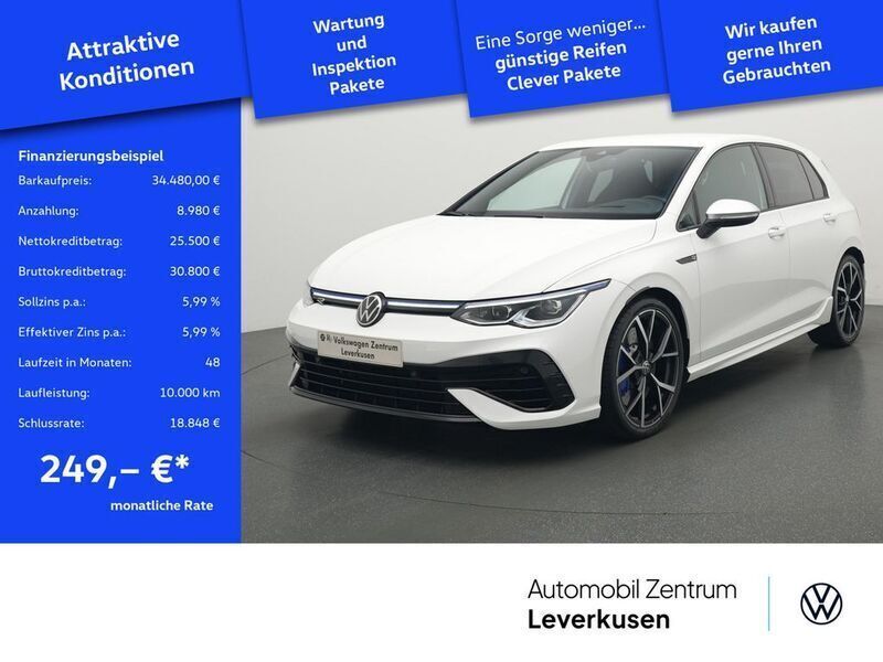 Schwarz / pure white (metallic) Gebraucht 2022 VW Golf VIII R Limousine | 34.480 € (Superpreis) - Bild 1/4