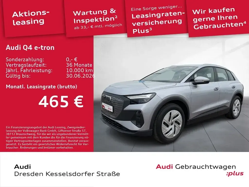 Second-hand Audi Q4 e-tron Sport 210 kW (286 CP) 2025 Argintiu SUV