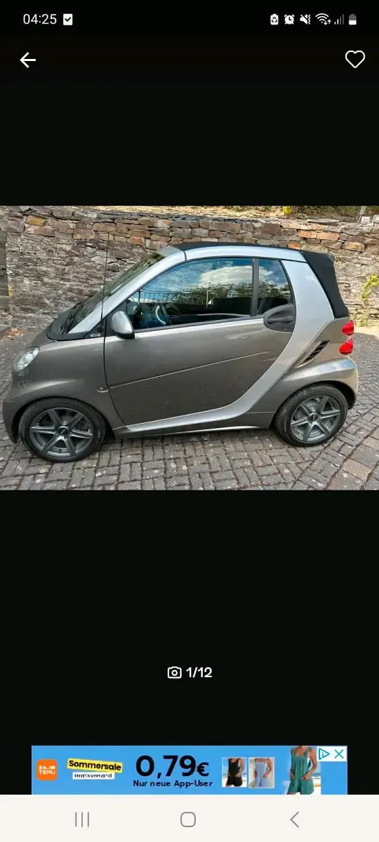 Gebraucht Smart ForTwo Cabrio 54 PS (39 kW) 2011 Grau Cabrio