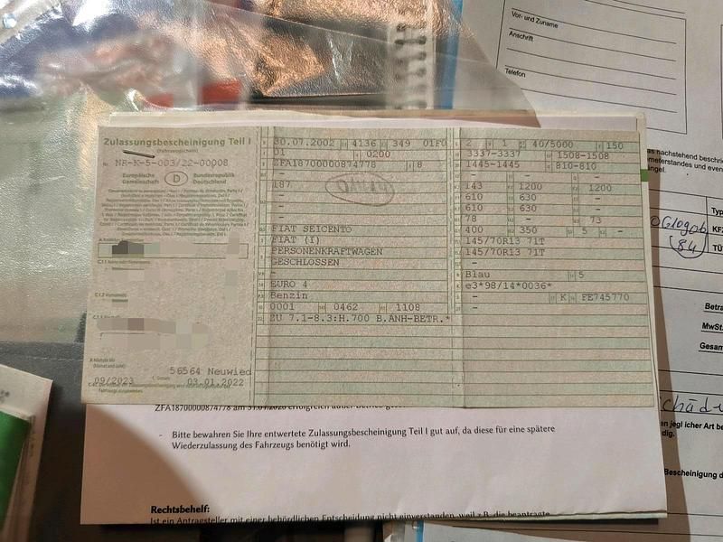 Gebraucht Fiat Seicento 54 PS (39 kW) 2002 Blau Kleinwagen