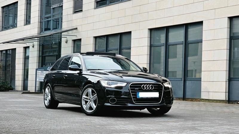 Schwarz Gebraucht 2014 Audi A6 S-Line Kombi | 10.130 € (Superpreis) - Bild 1/4