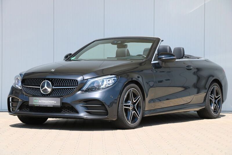 Grau Gebraucht 2021 Mercedes C300 AMG line Cabrio | 42.444 € (Fairer Preis) - Bild 1/4