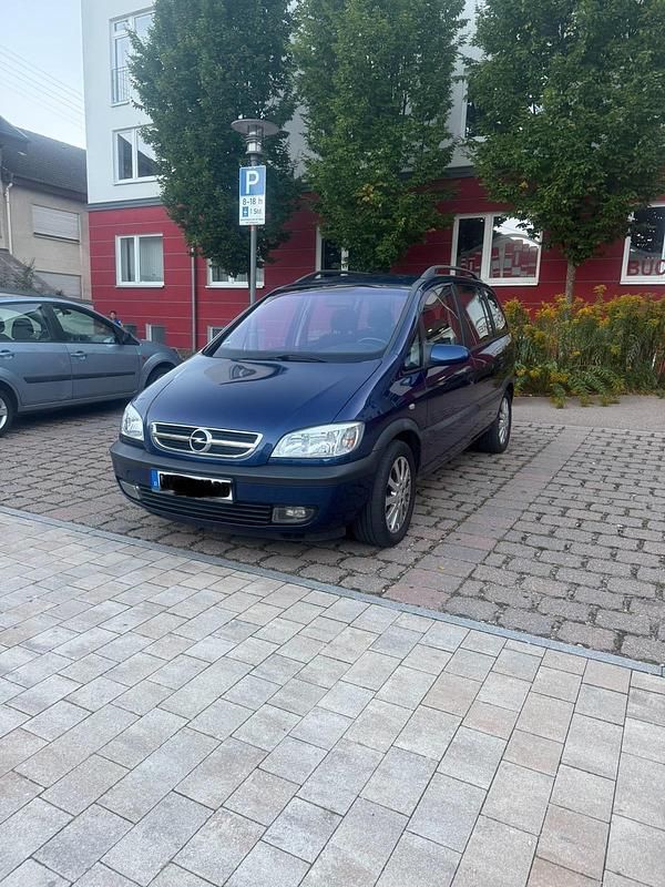 Blau Gebraucht 2003 Opel Zafira Van / Kleinbus | 600 € (Superpreis) - Bild 1/4