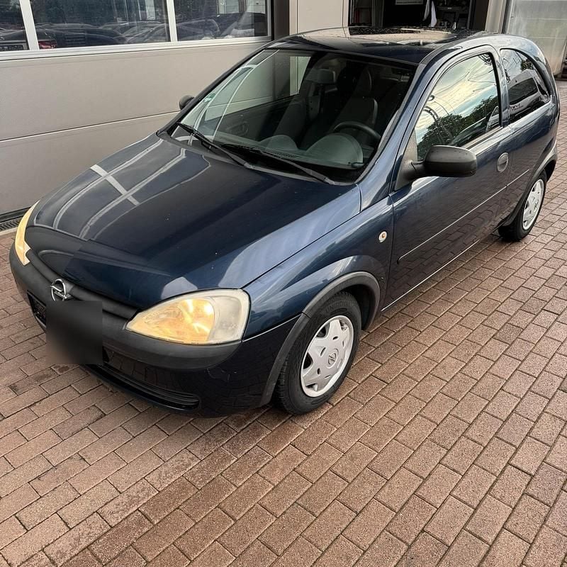 Blau Gebraucht 2002 Opel Corsa Kleinwagen | 390 € (Superpreis) - Bild 1/4