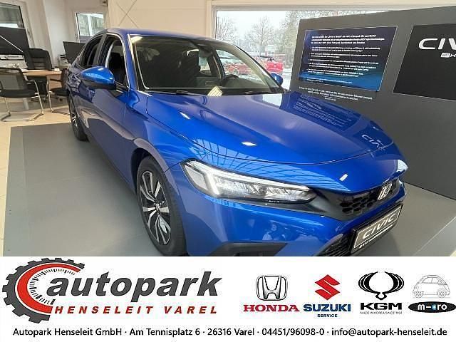 Blau Gebraucht 2025 Honda Civic Elegance Limousine | 33.990 € (Fairer Preis) - Bild 1/4