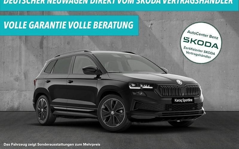 Schwarz Neu 2025 Skoda Karoq SportLine SUV | 33.990 € (Guter Preis) - Bild 1/4