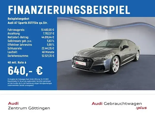 Używany Audi A7 Sportback 367 KM (269 kW) 2023 Szary Hatchback