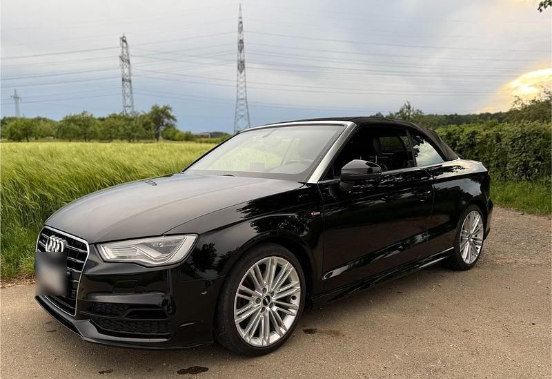Schwarz Gebraucht 2015 Audi A3 Cabriolet S-Line Cabrio | 17.499 € (Etwas zu teuer) - Bild 1/4