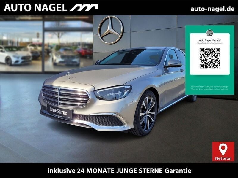 Mojavesilber metalliclack Gebraucht 2023 Mercedes E220 Exclusive Limousine | 42.989 € (Fairer Preis) - Bild 1/4