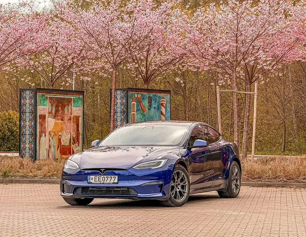 Occasion Tesla Model S 492 kW (670 ch) 2021 Bleue Citadine