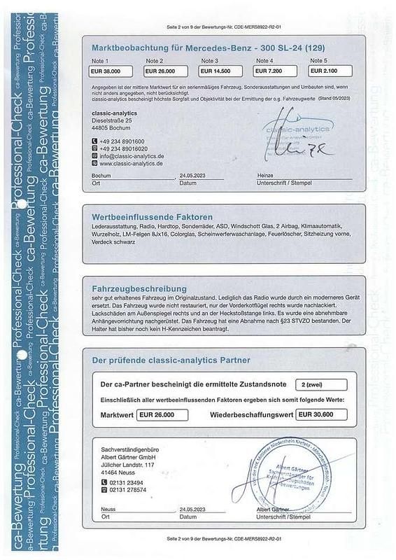 Gebraucht Mercedes SL300 231 PS (169 kW) 1992 Blau Cabrio