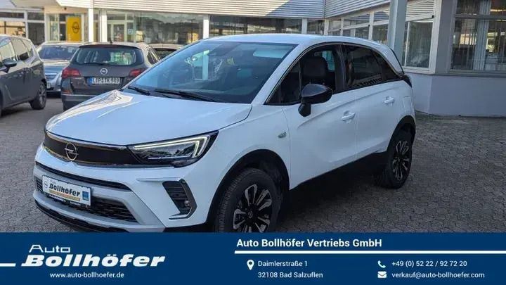 Arktis weiß Gebraucht 2024 Opel Crossland Elegance SUV | 20.988 € (Guter Preis) - Bild 1/4