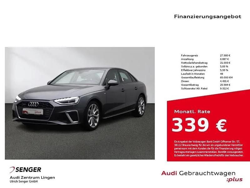 Grau Gebraucht 2021 Audi A4 S-Line | 27.980 € (Superpreis) - Bild 1/1