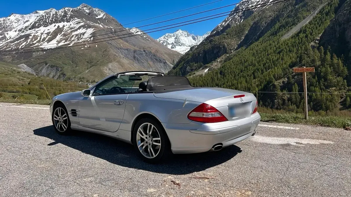 Gebraucht Mercedes SL350 272 PS (200 kW) 2007 Silber Cabrio