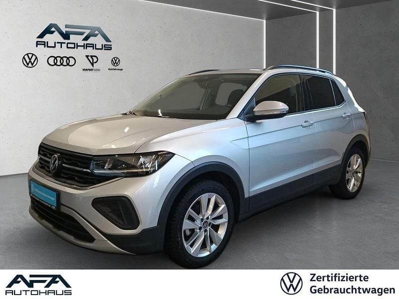 Silber Gebraucht 2024 VW T-Cross Life SUV | 19.545 € (Superpreis) - Bild 1/4