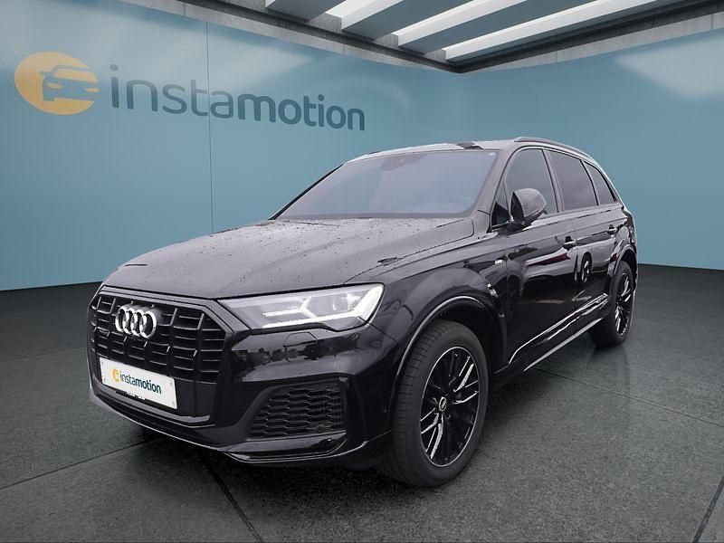 Schwarz Gebraucht 2021 Audi Q7 S-Line SUV | 53.799 € (Fairer Preis) - Bild 1/4