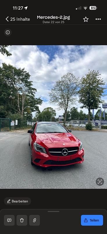 Rot Gebraucht 2013 Mercedes CLA220 Limousine | 10.000 € (Guter Preis) - Bild 1/4