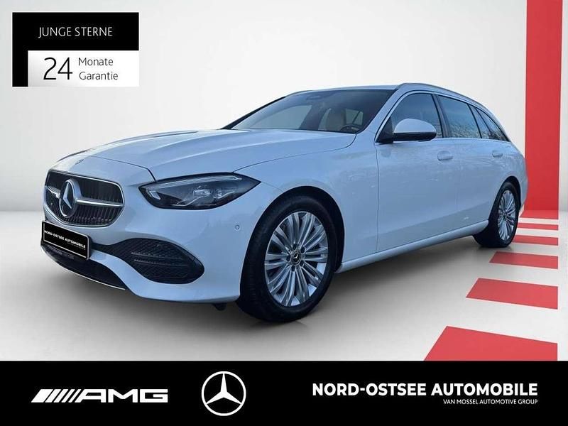 Unilack polarweiß Gebraucht 2022 Mercedes C200 Avantgarde Kombi | 28.790 € (Guter Preis) - Bild 1/4