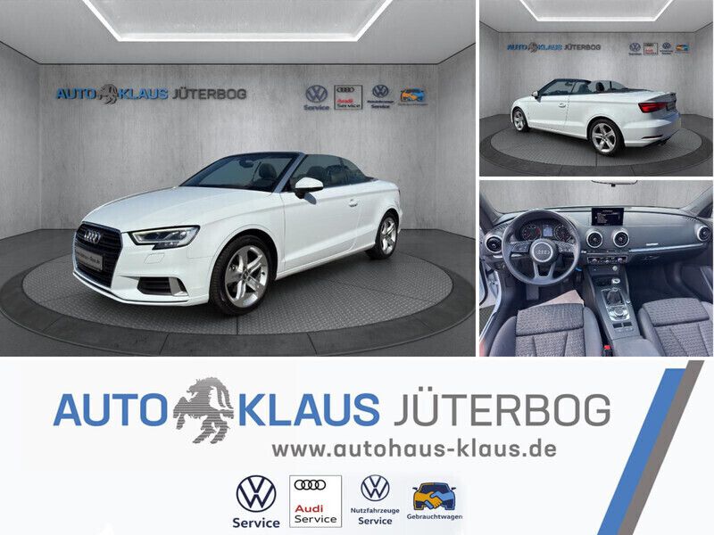 Weiß Gebraucht 2018 Audi A3 Cabriolet Sport Cabrio | 19.995 € (Guter Preis) - Bild 1/4