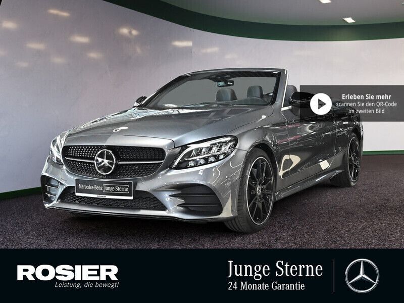 Grau / selenitgrau Gebraucht 2023 Mercedes C220 AMG line Cabrio | 50.990 € - Bild 1/4