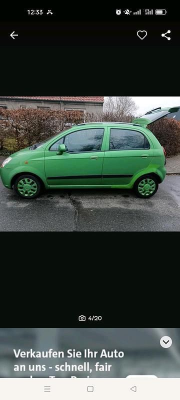 Grün Gebraucht 2006 Chevrolet Matiz Kleinwagen | 950 € (Fairer Preis) - Bild 1/4