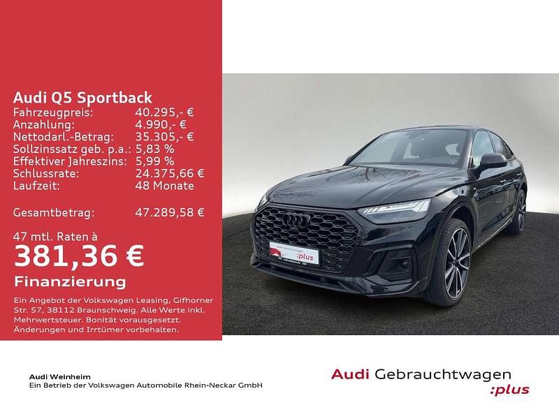 Gebraucht Audi Q5 S-Line 286 PS (210 kW) 2023 Mythosschwarz metallic SUV