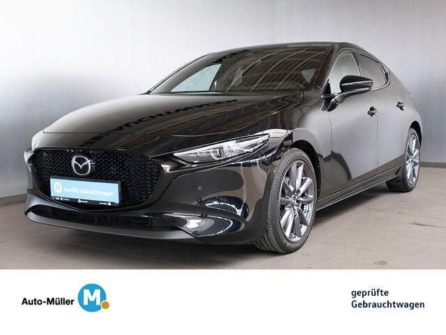 Gebraucht Mazda 3 Selection 179 PS (131 kW) 2021 Schwarzmetallic (metallic) Limousine