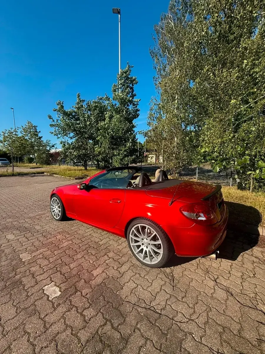 Gebraucht Mercedes SLK200 163 PS (119 kW) 2005 Rot Cabrio