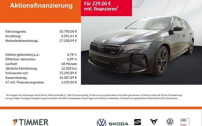 Gebraucht Skoda Octavia RS 265 PS (194 kW) 2025 Schwarz Kombi