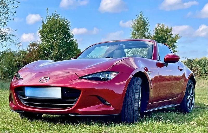Rot Gebraucht 2018 Mazda MX5 Sports-Line Cabrio | 24.900 € (Fairer Preis) - Bild 1/4