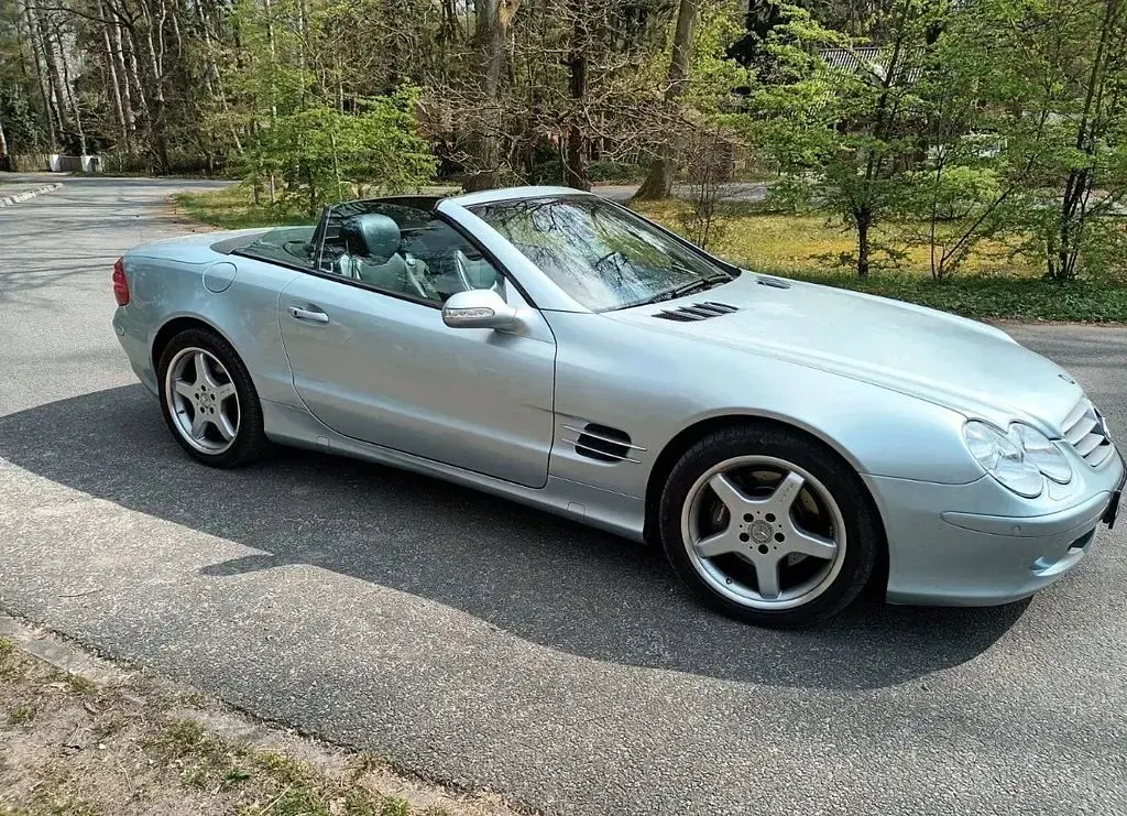 Gebraucht Mercedes SL500 306 PS (225 kW) 2002 Silber Cabrio