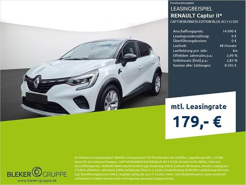 Weiß Gebraucht 2020 Renault Captur Business SUV | 14.990 € (Fairer Preis) - Bild 1/3