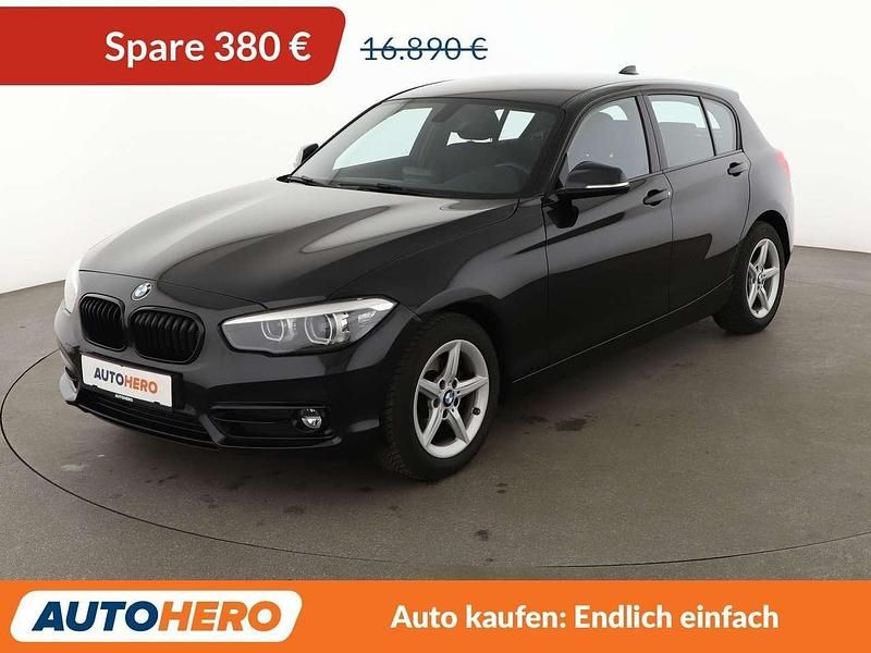 Saphirschwarz Gebraucht 2019 BMW 116 Sport Line Kleinwagen | 16.510 € (Guter Preis) - Bild 1/3