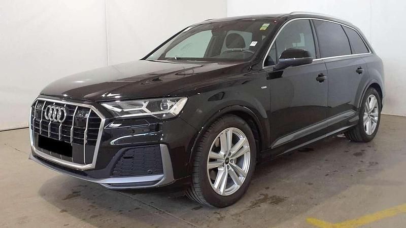 Mythosschwarz metallic Gebraucht 2022 Audi Q7 S-Line SUV | 56.885 € - Bild 1/2