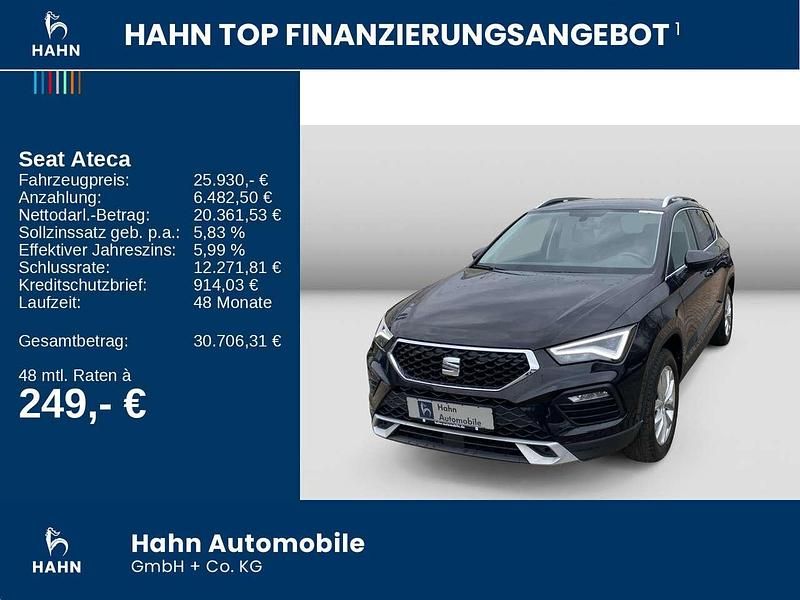 Gebraucht Seat Ateca 4Drive 150 PS (110 kW) 2022 "magic" schwarz SUV