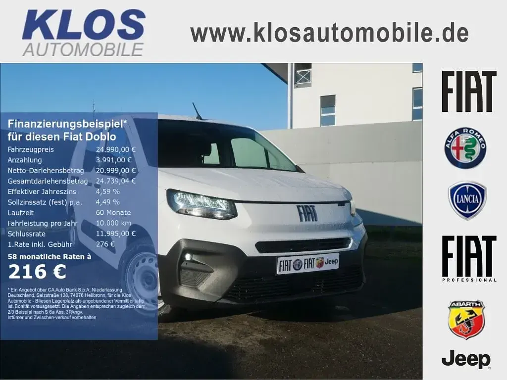 Gebraucht Fiat Doblò 131 PS (96 kW) 2025 Van / Kleinbus