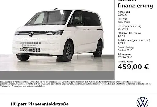 Ny VW Multivan 204 HK (150 kW) 2026 Hvid MPV