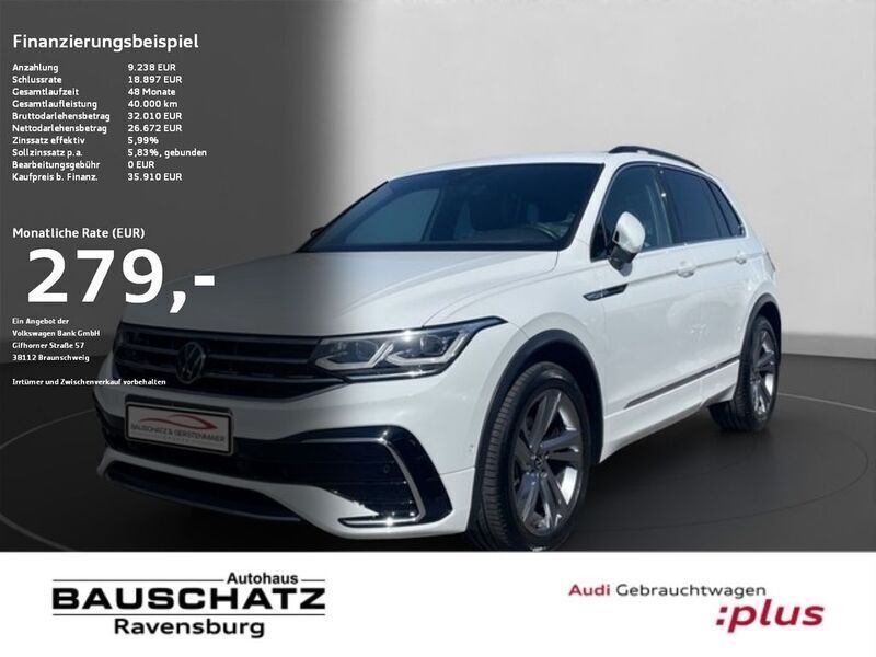 Weiß Gebraucht 2023 VW Tiguan R-line SUV | 35.910 € (Fairer Preis) - Bild 1/4