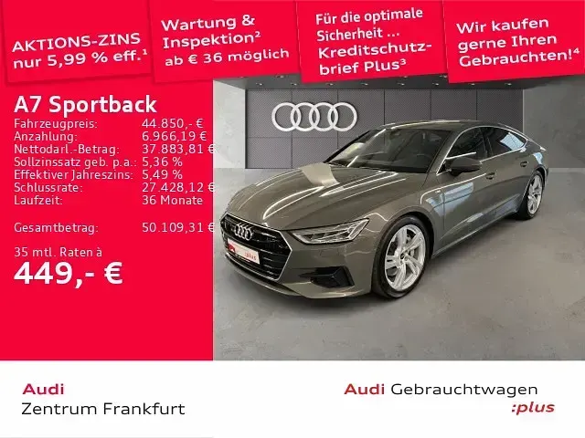 Gebraucht Audi A7 Sportback 299 PS (219 kW) 2023 Grau Kleinwagen