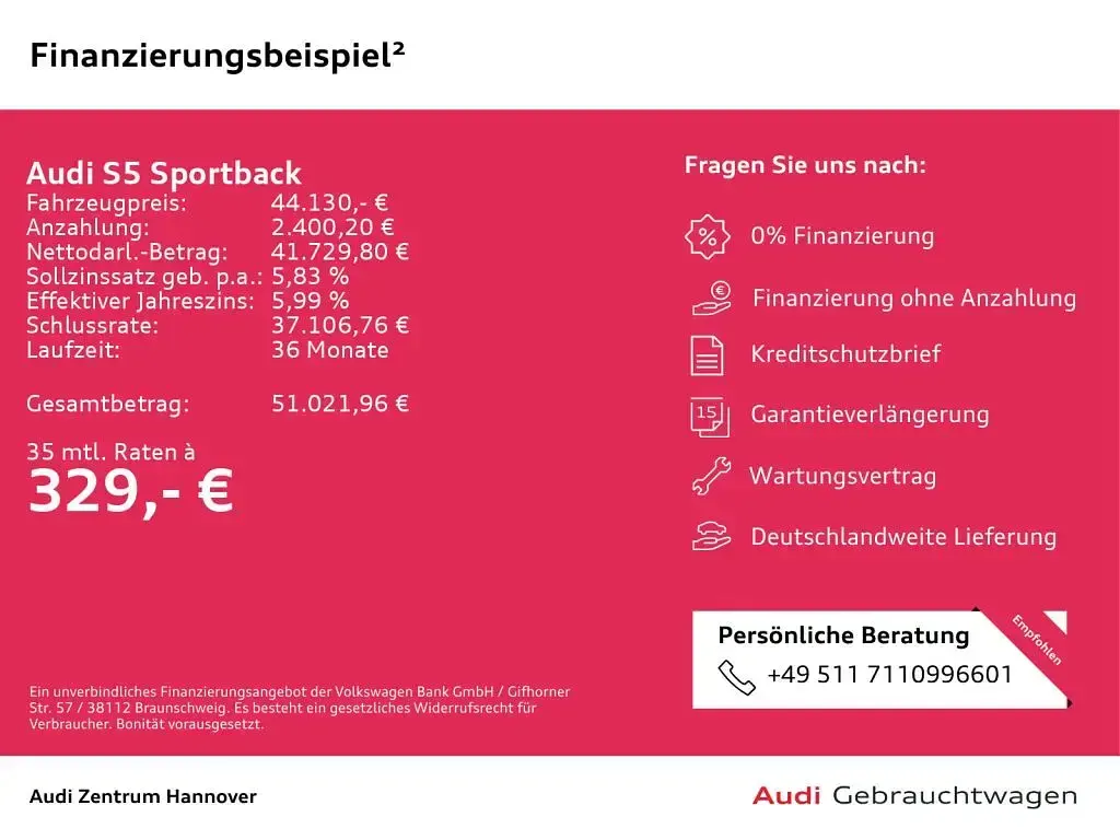 Gebraucht Audi S5 Sportback Sport 341 PS (250 kW) 2023 Blau Kleinwagen