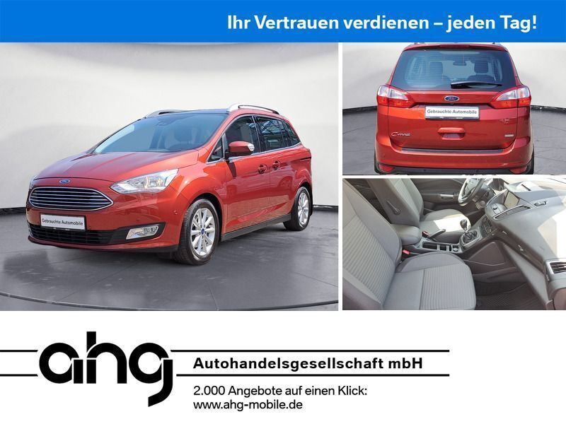 Rot Gebraucht 2018 Ford Grand C-Max Titanium Van / Kleinbus | 12.220 € (Guter Preis) - Bild 1/4