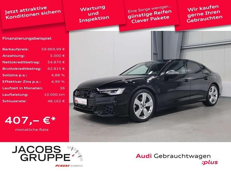 Brillantschwarz Gebraucht 2024 Audi S6 Basis Limousine | 59.870 € (Superpreis) - Bild 1/4