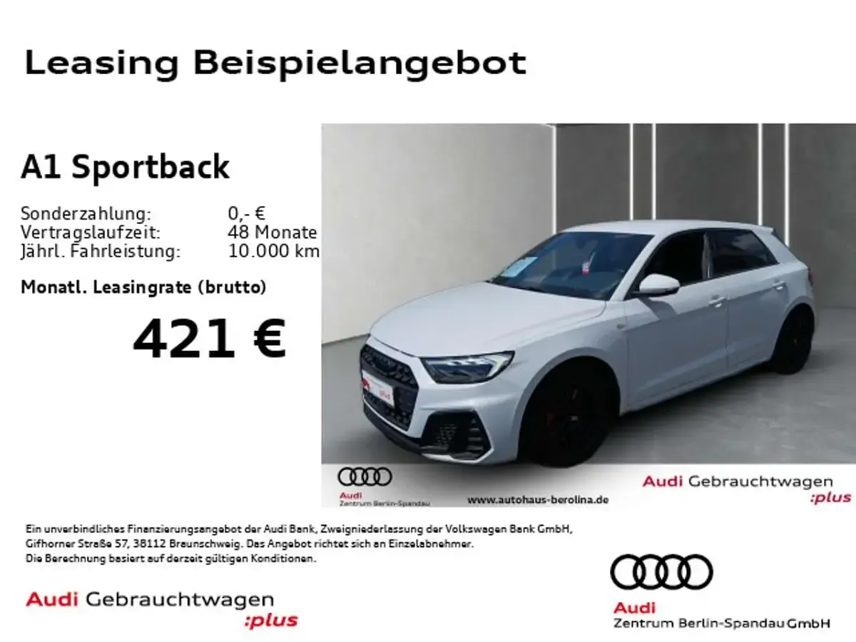 Gebraucht Audi A1 S-Line 207 PS (152 kW) 2023 Gletscherweiß metallic SUV
